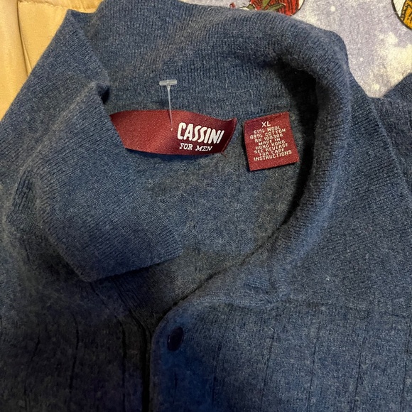 Wool/cotton blend long sleeve polo - Picture 6 of 6